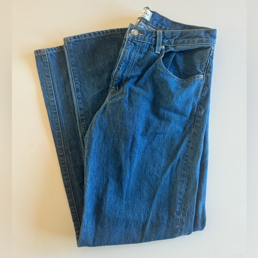 SLVRLAKE Women’s Straight Leg Jeans - Blue Denim